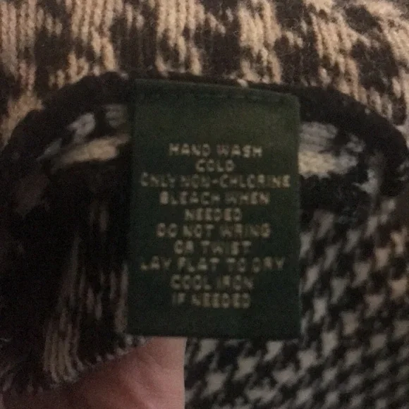 🆕NWOT*Ralph Lauren MOTO Jacket 100%Lambswool Houndstooth Size 3X - Picture 15 of 16